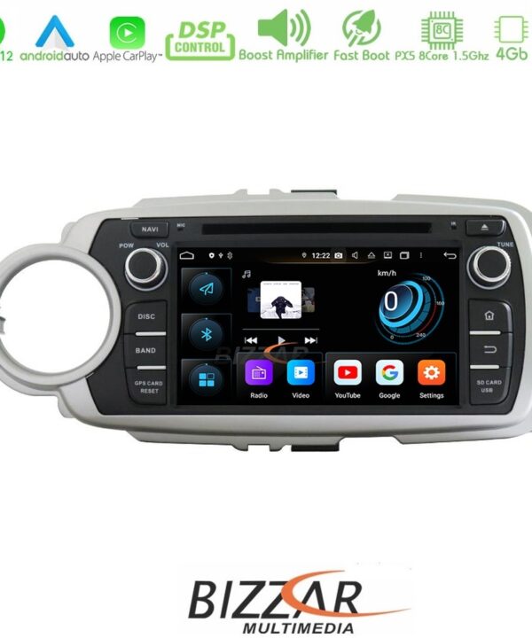 Kimpiris - Bizzar Toyota Yaris 2012-2019 Android 12 8core 4+64GB Navigation Multimedia (OEM STYLE 7")
