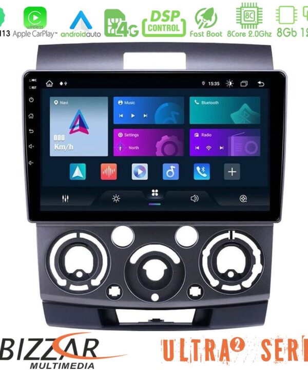 Kimpiris - Bizzar Ultra Series Ford Ranger/Mazda BT50 8core Android13 8+128GB Navigation Multimedia Tablet 9"