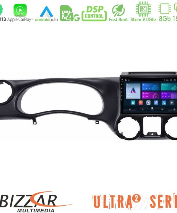 Kimpiris - Bizzar Ultra Series Jeep Wrangler 2011-2014 8Core Android13 8+128GB Navigation Multimedia Tablet 9"
