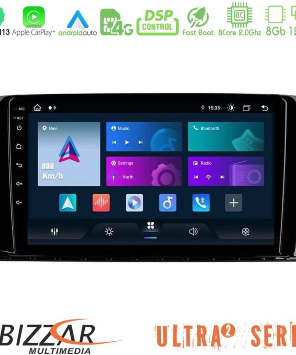 Kimpiris - Bizzar Ultra Series Mercedes R Class 8core Android13 8+128GB Navigation Multimedia Tablet 9"