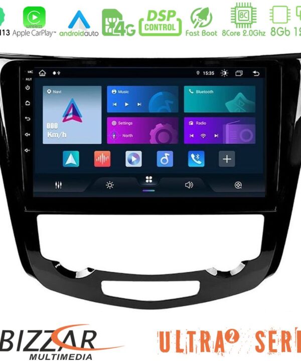 Kimpiris - Bizzar Ultra Series Nissan Qashqai J11 (AUTO A/C) 8core Android13 8+128GB Navigation Multimedia Tablet 10"