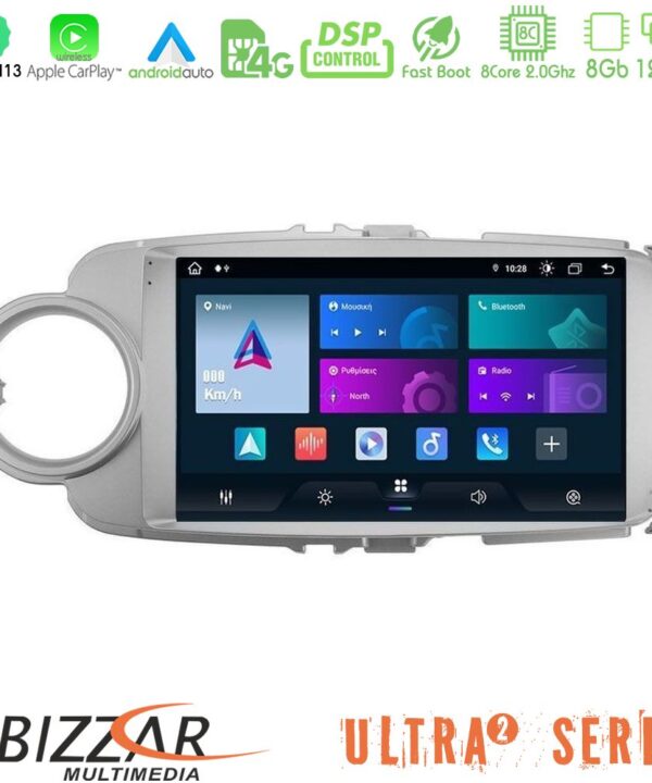 Kimpiris - Bizzar Ultra Series Toyota Yaris 8core Android13 8+128GB Navigation Multimedia Tablet 9"