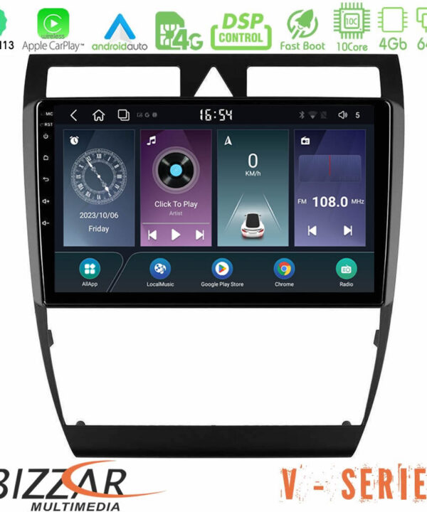Kimpiris - Bizzar V Series Audi A6 (C5) 1997-2004 10core Android13 4+64GB Navigation Multimedia Tablet 9"
