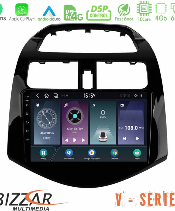 Kimpiris - Bizzar V Series Chevrolet Spark 2009-2015 10core Android13 4+64GB Navigation Multimedia Tablet 9"