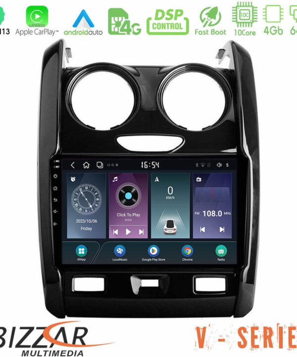 Kimpiris - Bizzar V Series Dacia Duster 2014-2018 10core Android13 4+64GB Navigation Multimedia Tablet 9"