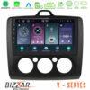 Kimpiris - Bizzar V Series Ford Focus Manual AC 10core Android13 4+64GB Navigation Multimedia Tablet 9" (Μαύρο Χρώμα)