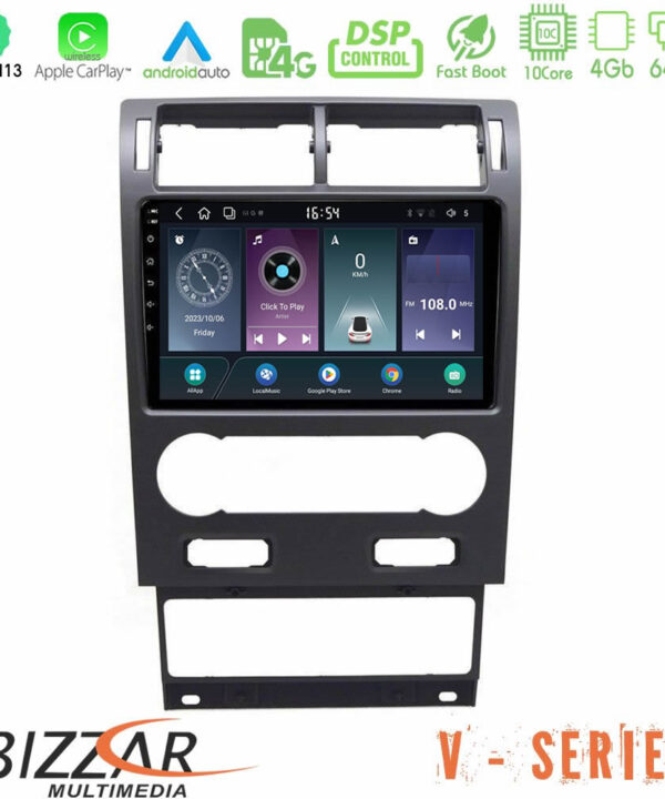 Kimpiris - Bizzar V Series Ford Mondeo 2004-2007 10core Android13 4+64GB Navigation Multimedia Tablet 9"