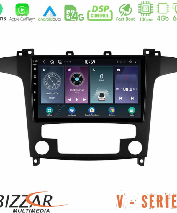 Kimpiris - Bizzar V Series Ford S-Max 2006-2012 10core Android13 4+64GB Navigation Multimedia Tablet 9"