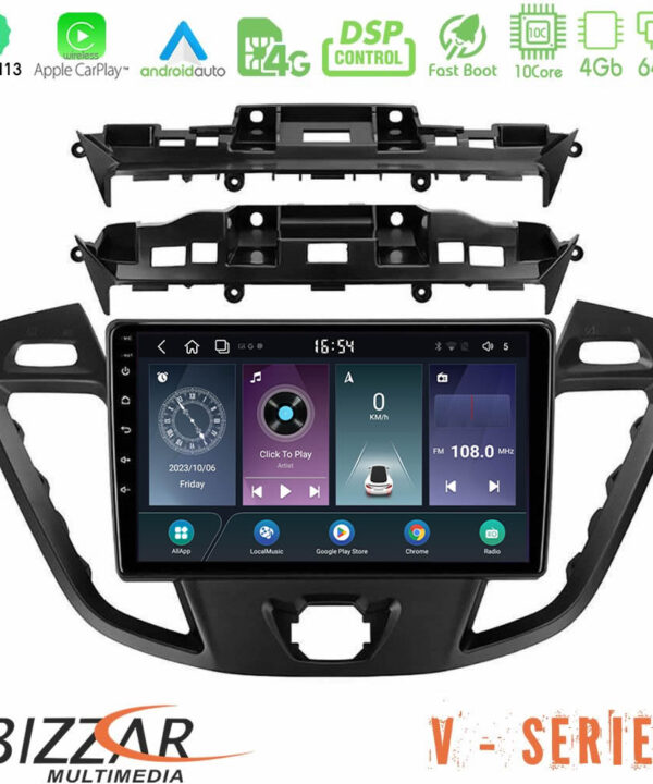 Kimpiris - Bizzar V Series Ford Transit Custom/Tourneo Custom 10core Android13 4+64GB Navigation Multimedia Tablet 9"