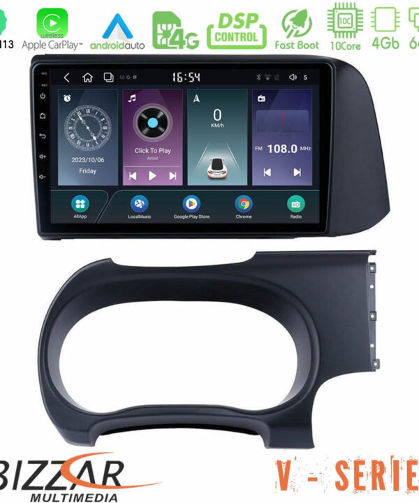 Kimpiris - Bizzar V Series Hyundai i10 10core Android13 4+64GB Navigation Multimedia Tablet 9"