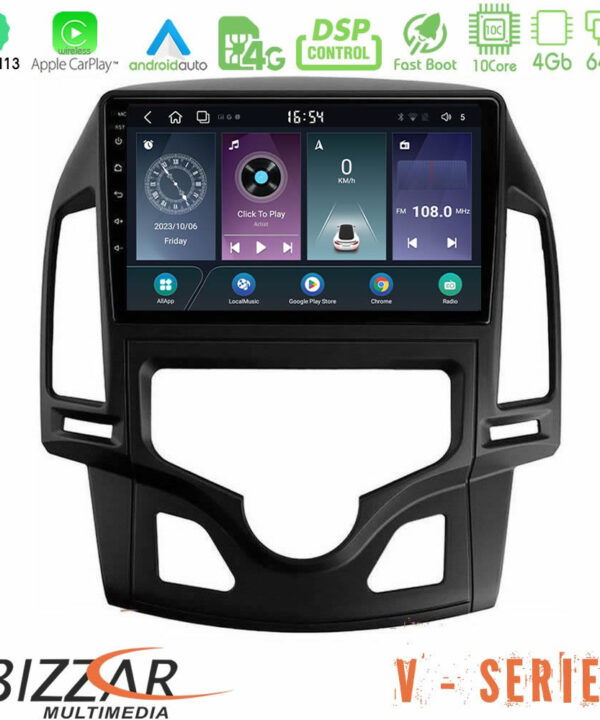 Kimpiris - Bizzar V Series Hyundai i30 2007-2012 Auto A/C 10core Android13 4+64GB Navigation Multimedia Tablet 9"