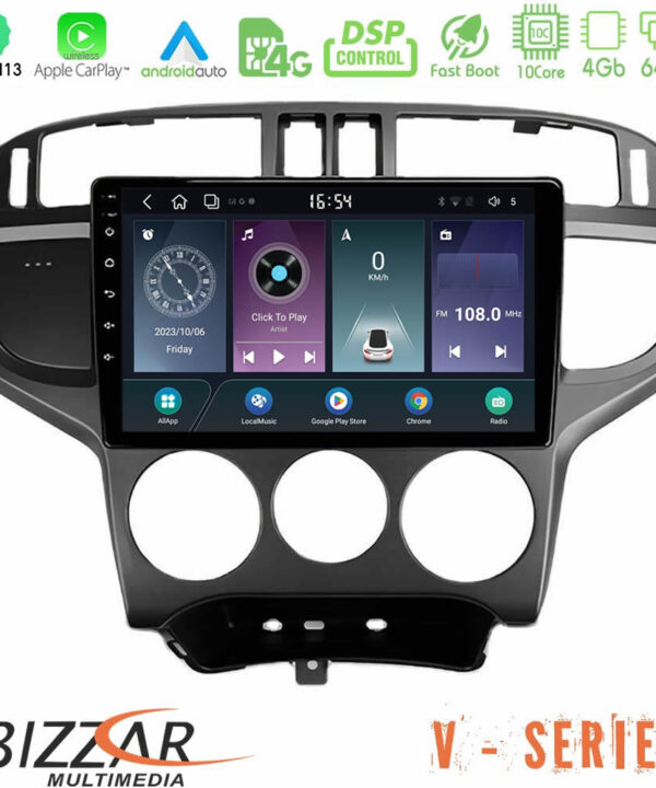 Kimpiris - Bizzar V Series Hyundai Matrix 2001-2010 10core Android13 4+64GB Navigation Multimedia Tablet 9"