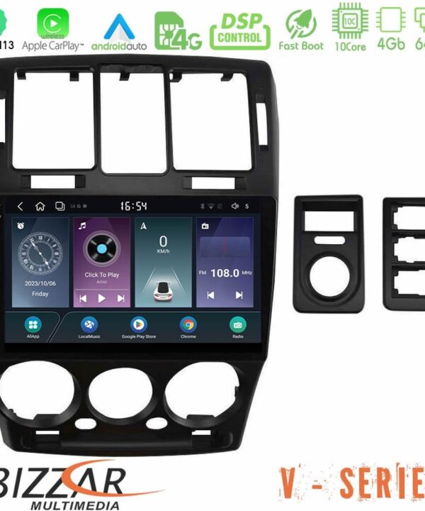 Kimpiris - Bizzar V Series Hyundai Getz 2002-2009 10core Android13 4+64GB Navigation Multimedia Tablet 9"