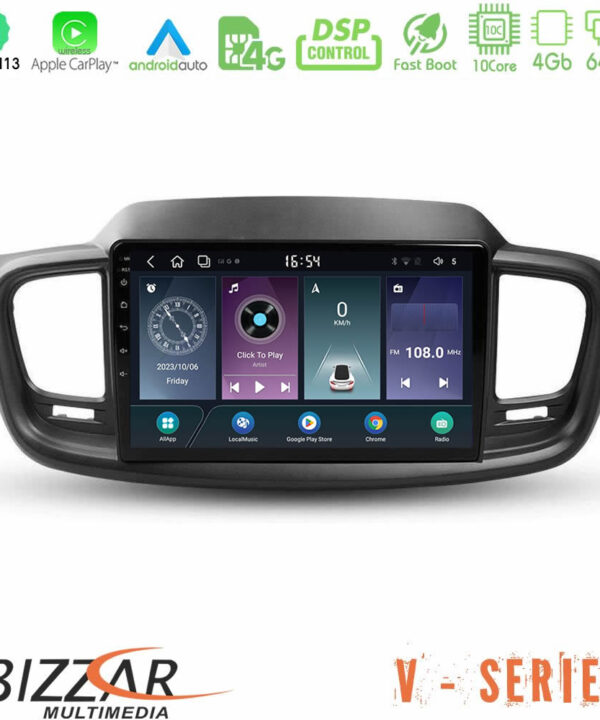 Kimpiris - Bizzar V Series Kia Sorento 2018-2021 10core Android13 4+64GB Navigation Multimedia Tablet 9"