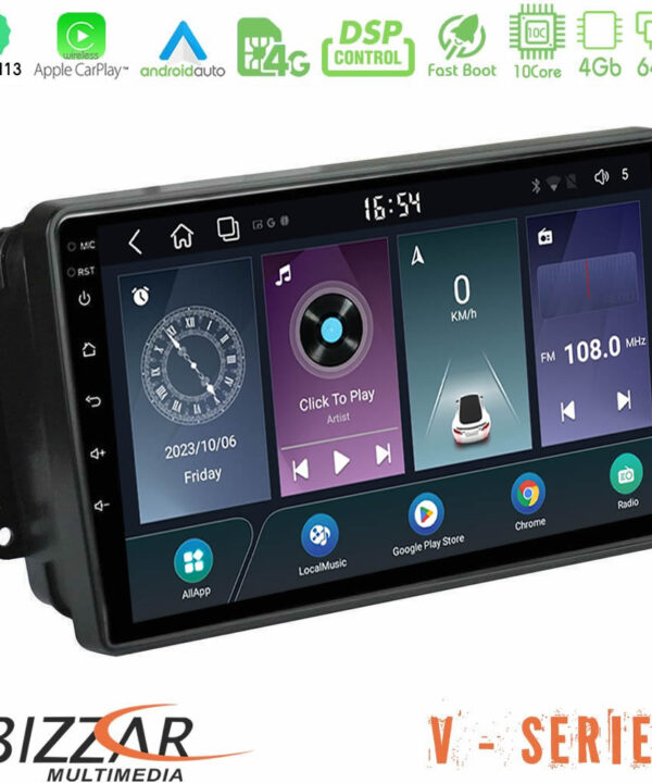Kimpiris - Bizzar V Series Mercedes C/CLK/G Class (W203/W209) 10core Android13 4+64GB Navigation Multimedia Tablet 9"