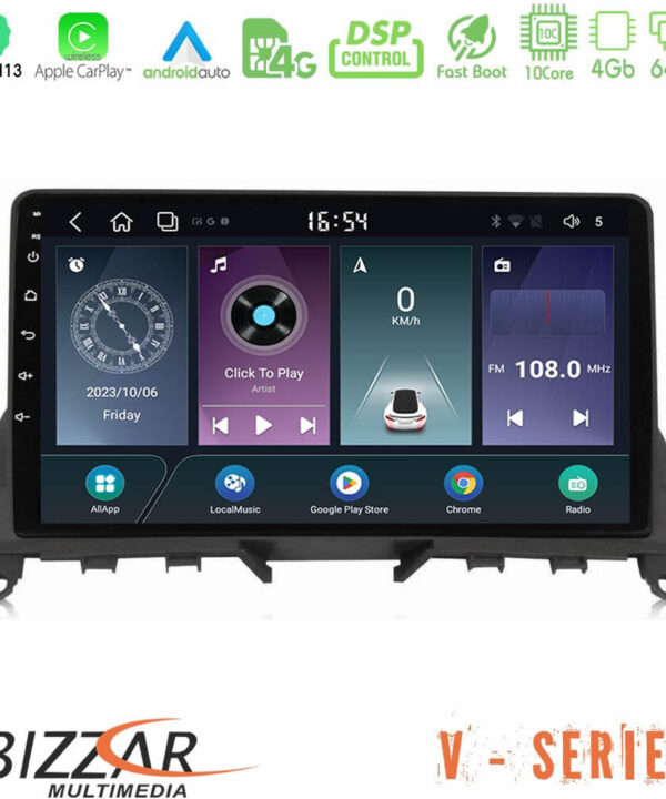 Kimpiris - Bizzar V Series Mercedes C Class W204 10core Android13 4+64GB Navigation Multimedia Tablet 9"