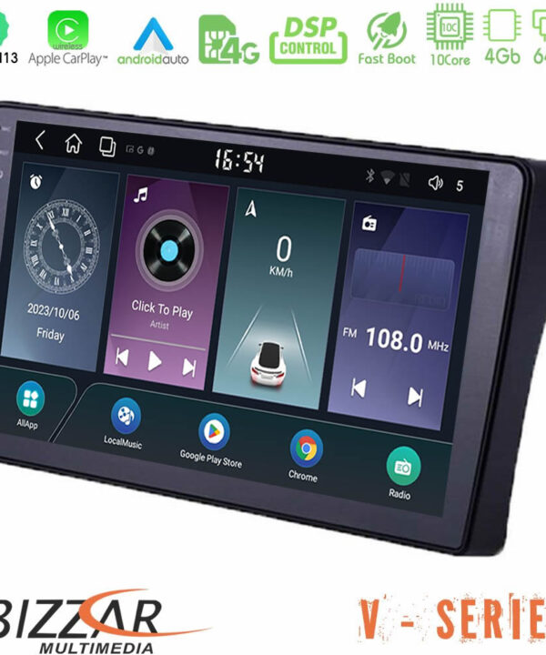 Kimpiris - Bizzar V Series Nissan Navara D40 10core Android13 4+64GB Navigation Multimedia Tablet 9"