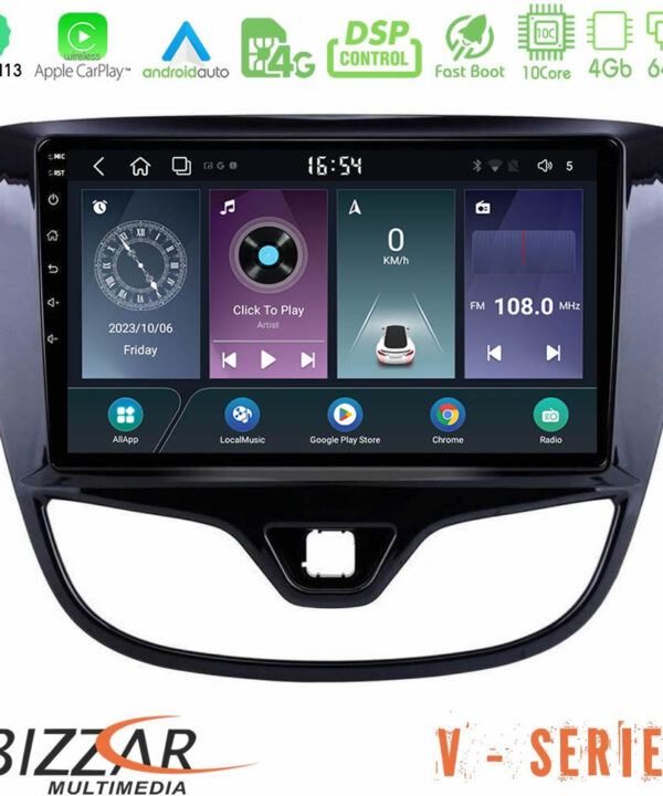 Kimpiris - Bizzar V Series Opel Karl 2017-2019 10core Android13 4+64GB Navigation Multimedia Tablet 9"