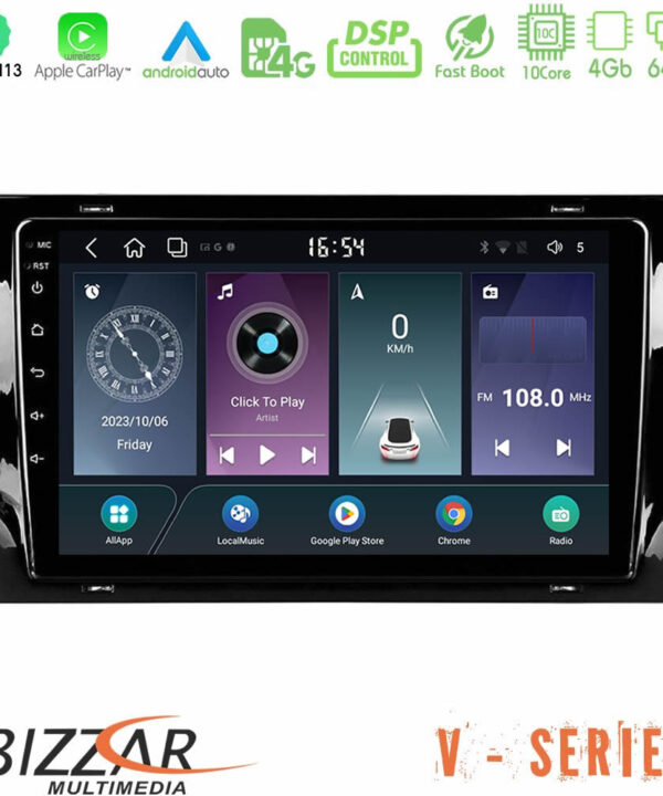 Kimpiris - Bizzar V Series Skoda Kodiaq 2017-> 10core Android13 4+64GB Navigation Multimedia Tablet 10"