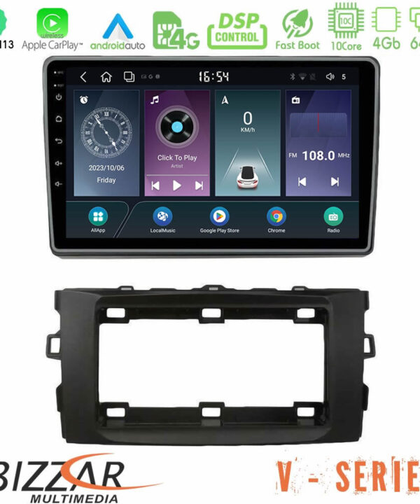 Kimpiris - Bizzar V Series Toyota Auris 2013-2016 10core Android13 4+64GB Navigation Multimedia Tablet 10"