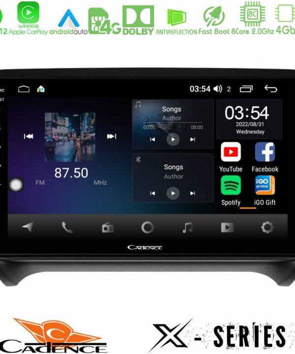 Kimpiris - Cadence X Series Audi TT B7 8core Android12 4+64GB Navigation Multimedia Tablet 9"