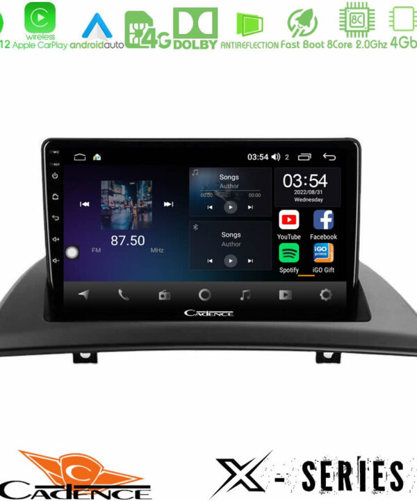 Kimpiris - Cadence X Series BMW E83 8Core Android12 4+64GB Navigation Multimedia Tablet 9"