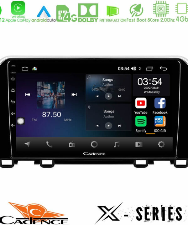 Kimpiris - Cadence X Series Honda CR-V 2019-> 8core Android12 4+64GB Navigation Multimedia Tablet 10"