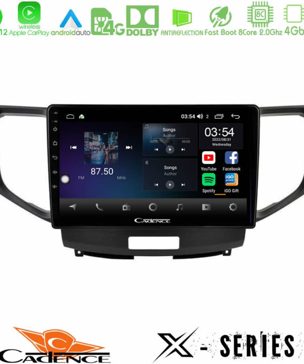 Kimpiris - Cadence X Series Honda Accord 2008-2015 8core Android12 4+64GB Navigation Multimedia Tablet 9"