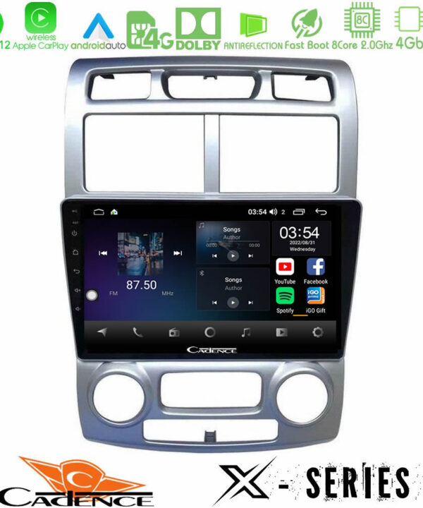 Kimpiris - Cadence X Series Kia Sportage 2005-2008 8core Android12 4+64GB Navigation Multimedia Tablet 9″