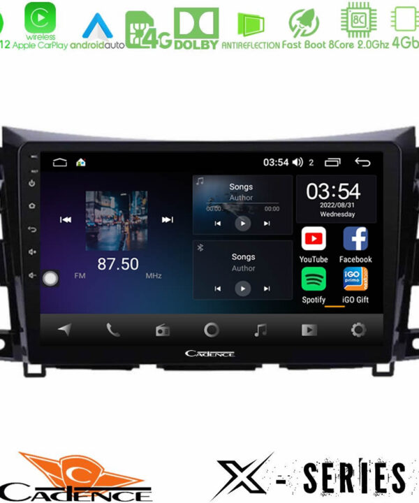 Kimpiris - Cadence X Series Nissan Navara NP300 8core Android12 4+64GB Navigation Multimedia Tablet 9"