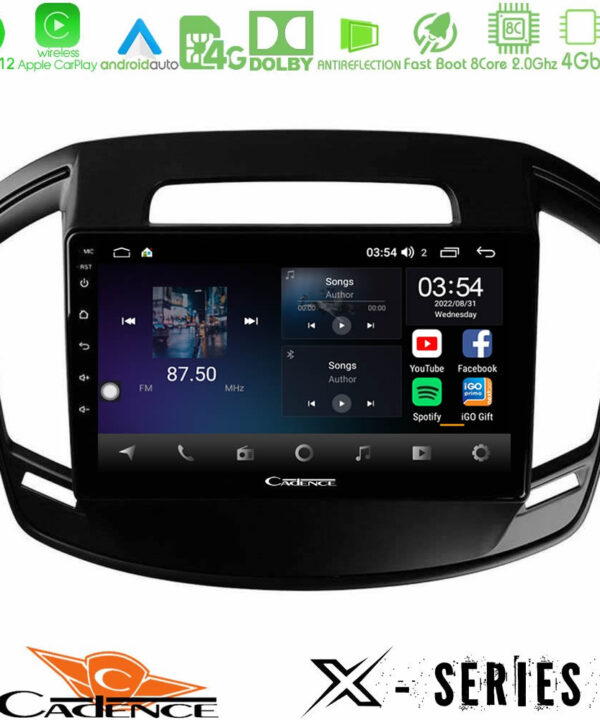 Kimpiris - Cadence X Series Opel Insignia 2014-2017 8core Android12 4+64GB Navigation Multimedia Tablet 9"