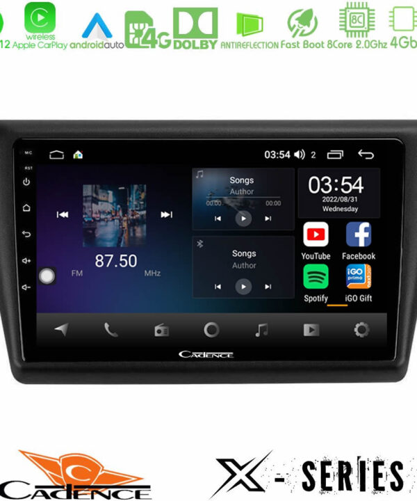 Kimpiris - Cadence X Series Skoda Rapid 2013-2017 8core Android12 4+64GB Navigation Multimedia Tablet 9"
