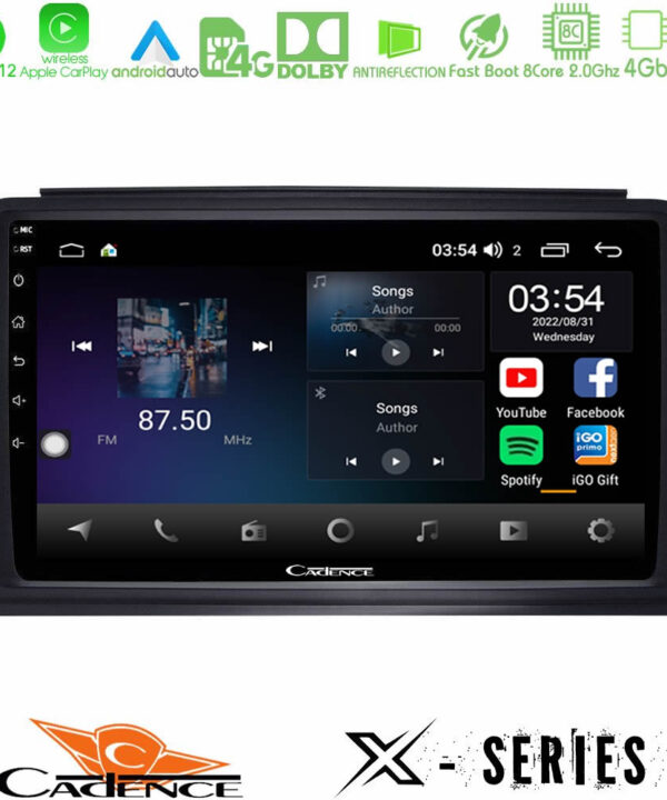Kimpiris - Cadence X Series Smart 451 8core Android12 4+64GB Navigation Multimedia Tablet 9"