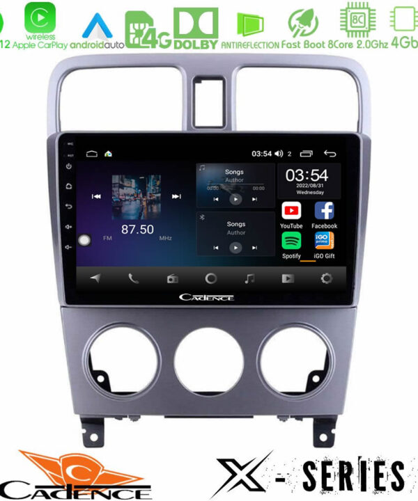 Kimpiris - Cadence X Series Subaru Forester 2003-2007 8core Android12 4+64GB Navigation Multimedia Tablet 9"