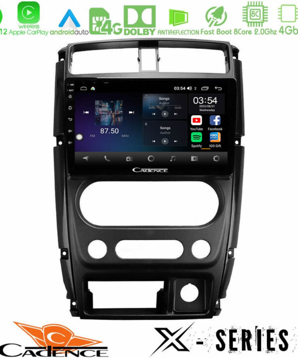 Kimpiris - Cadence X Series Suzuki Jimny 2007-2017 8core Android12 4+64GB Navigation Multimedia Tablet 9"