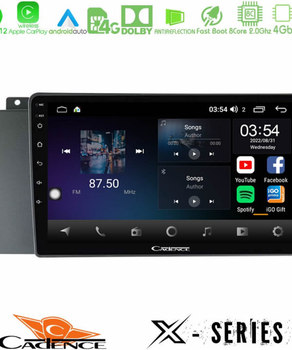 Kimpiris - Cadence X Series Volvo S60 2004-2009 8core Android12 4+64GB Navigation Multimedia Tablet 9