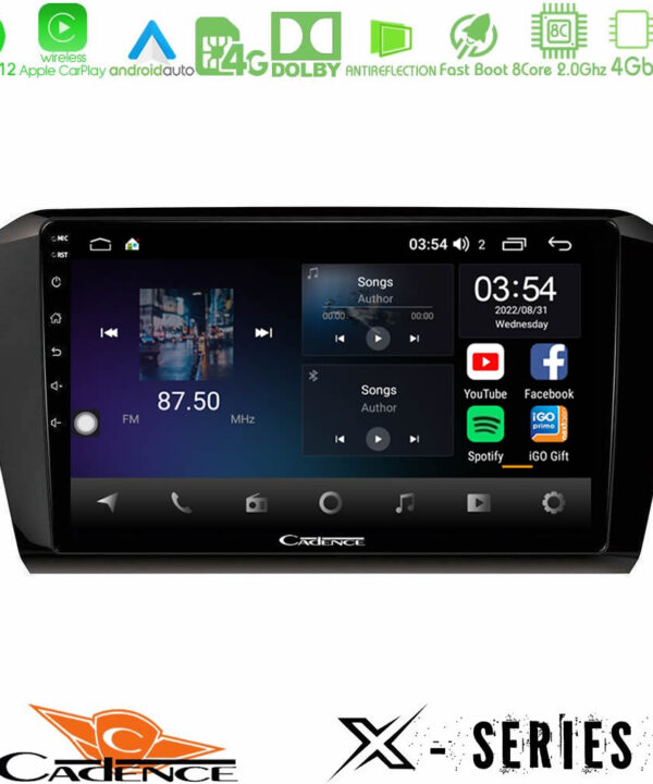 Kimpiris - Cadence X Series VW Passat 8core Android12 4+64GB Navigation Multimedia Tablet 10"