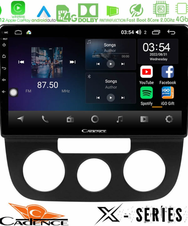 Kimpiris - Cadence X Series VW Jetta 8core Android12 4+64GB Navigation Multimedia Tablet 10"