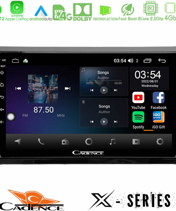 Kimpiris - Cadence X Series VW Beetle 8core Android 14 4+64GB Navigation Multimedia Tablet 9"