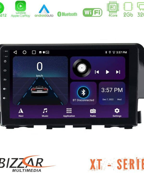 Kimpiris - Bizzar XT Series Honda Civic 2016-2020 4Core Android12 2+32GB Navigation Multimedia 9"