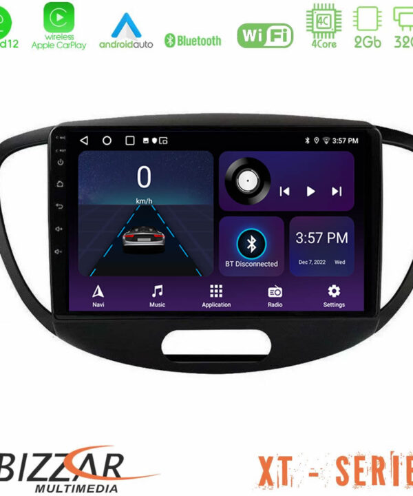 Kimpiris - Bizzar XT Series Hyundai i10 2008-2014 4Core Android12 2+32GB Navigation Multimedia Tablet 9"