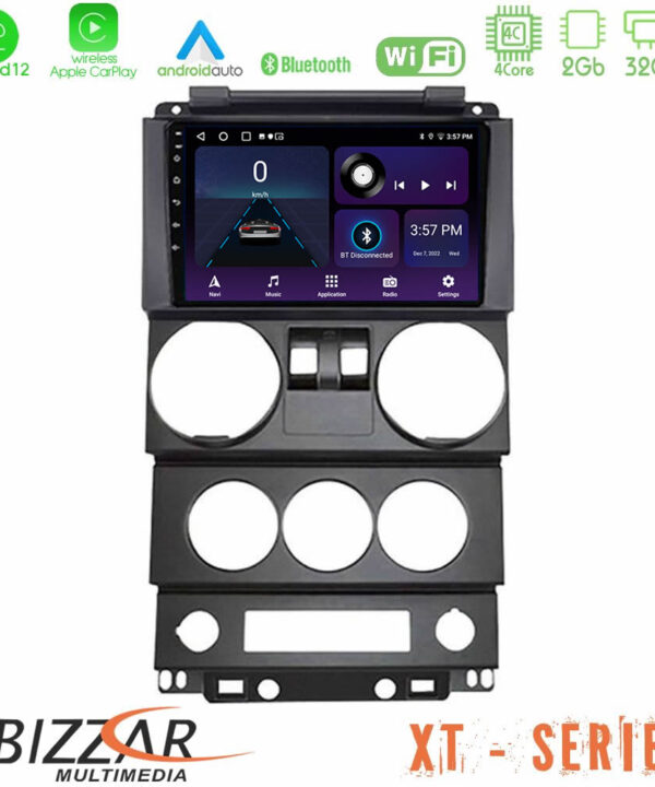 Kimpiris - Bizzar XT Series Jeep Wrangler 2Door 2008-2010 4Core Android12 2+32GB Navigation Multimedia Tablet 9"