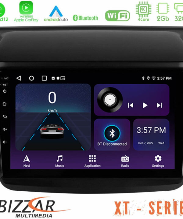 Kimpiris - Bizzar XT Series Mitsubishi L200 4Core Android12 2+32GB Navigation Multimedia Tablet 9"