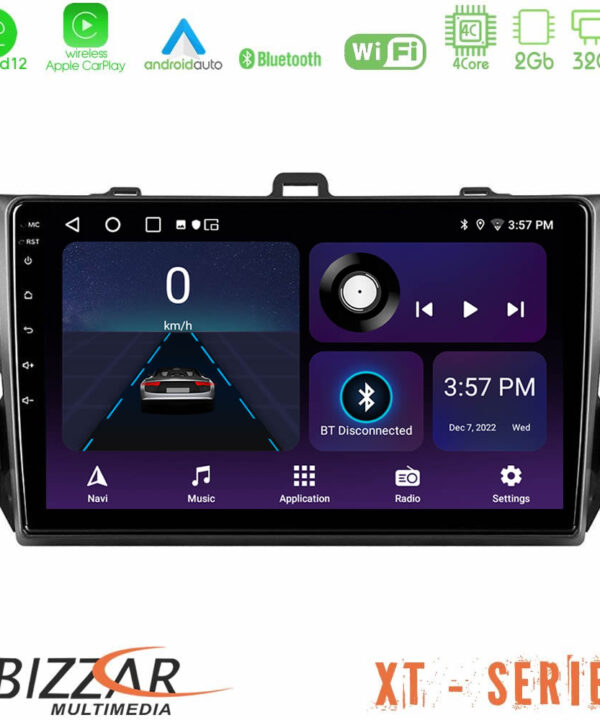 Kimpiris - Bizzar XT Series Toyota Corolla 2007-2012 4Core Android12 2+32GB Navigation Multimedia Tablet 9"