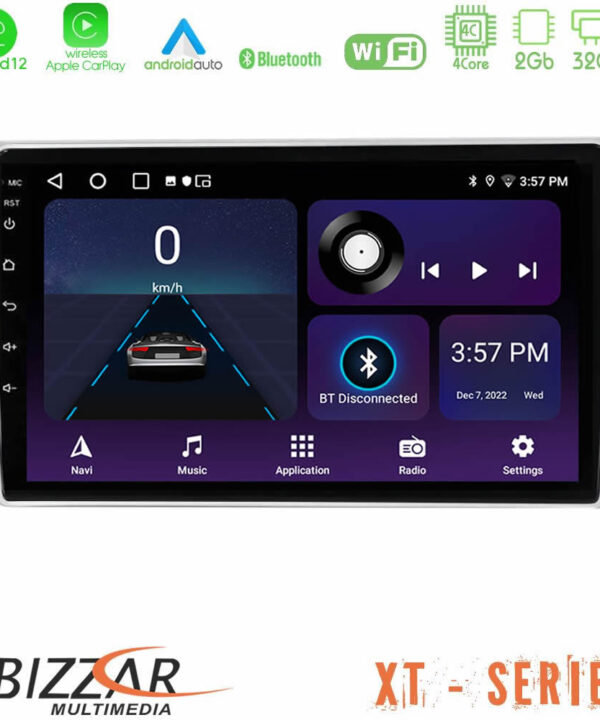 Kimpiris - Bizzar XT Series Toyota Avensis T25 02/2003 – 2008 4Core Android12 2+32GB Navigation Multimedia Tablet 9"