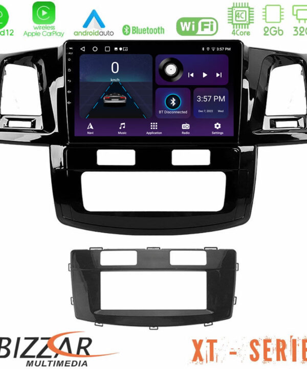 Kimpiris - Bizzar XT Series Toyota Hilux 2007-2011 4Core Android12 2+32GB Navigation Multimedia Tablet 9"