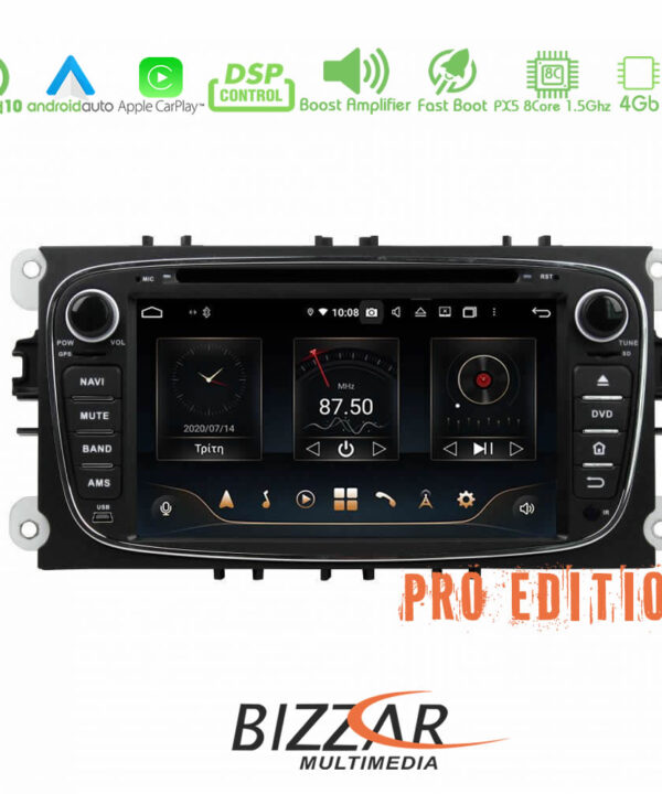 Kimpiris - Bizzar Pro Edition Ford 2007-> Android 10 8core Navigation Multimedia (Μαύρο Χρώμα)
