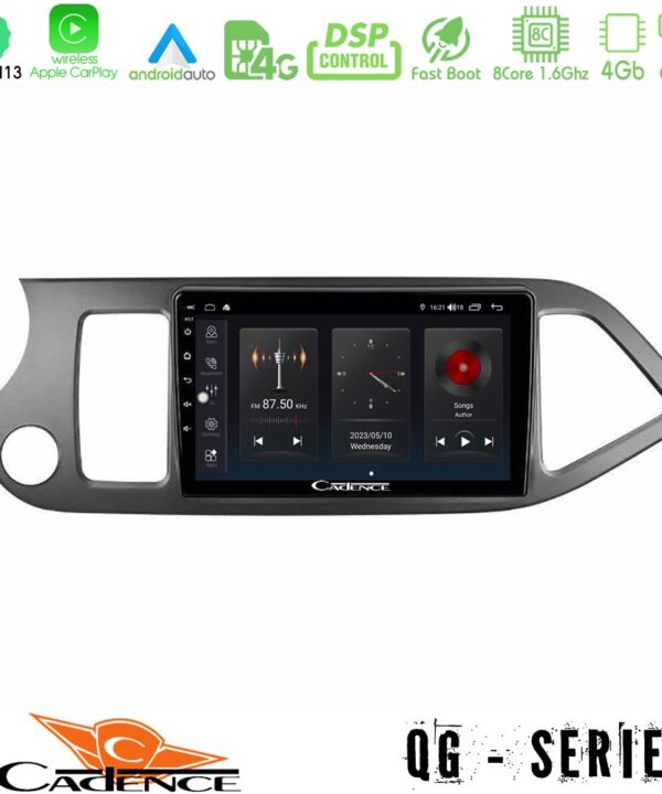 Kimpiris - Cadence QG Series 8Core Android13 4+64GB Kia Picanto Navigation Multimedia Tablet 9"
