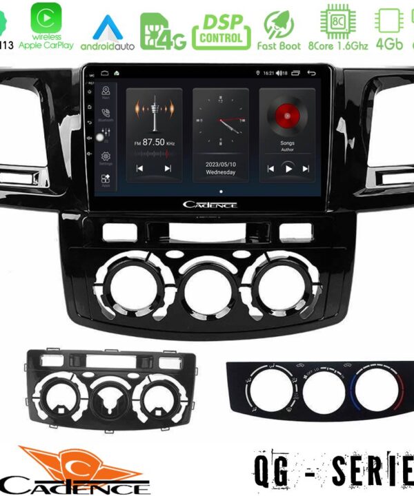 Kimpiris - Cadence QG Series 8Core Android13 4+64GB Toyota Hilux 2007-2011 Navigation Multimedia Tablet 9"