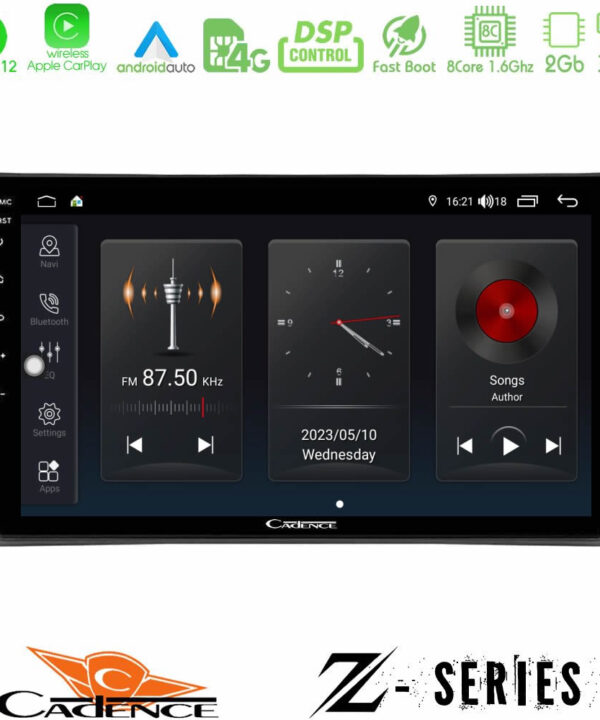 Kimpiris - Cadence Z Series Audi A3 8P 8core Android12 2+32GB Navigation Multimedia Tablet 9"